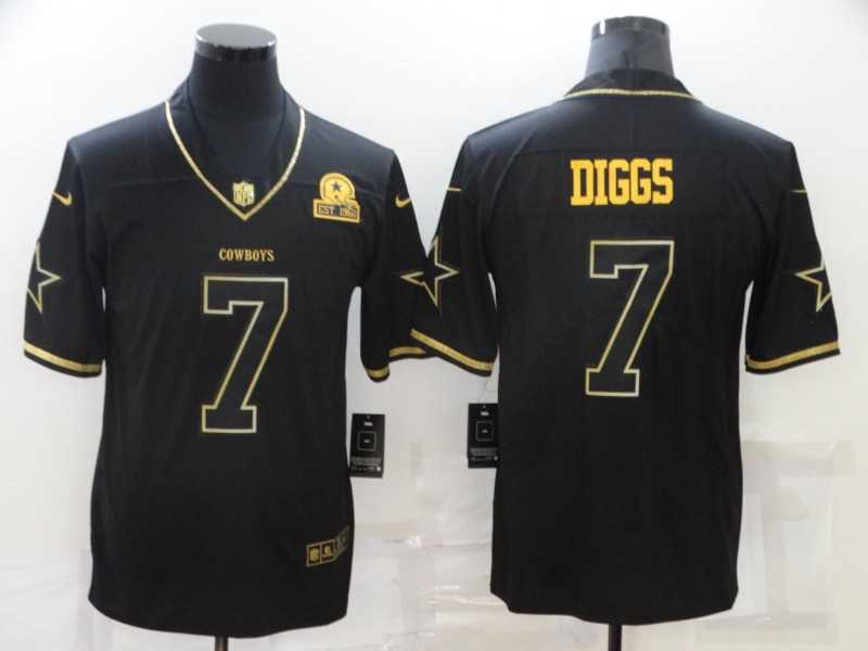 Nike Cowboys 7 Trevon Diggs Black Gold Est 1960 Patch Vapor Limited Jersey Dzhi,We sell and wholesale Nike Cowboys 7 Trevon Diggs Black Gold Est 1960 Patch Vapor Limited Jersey Dzhi on line form chian!